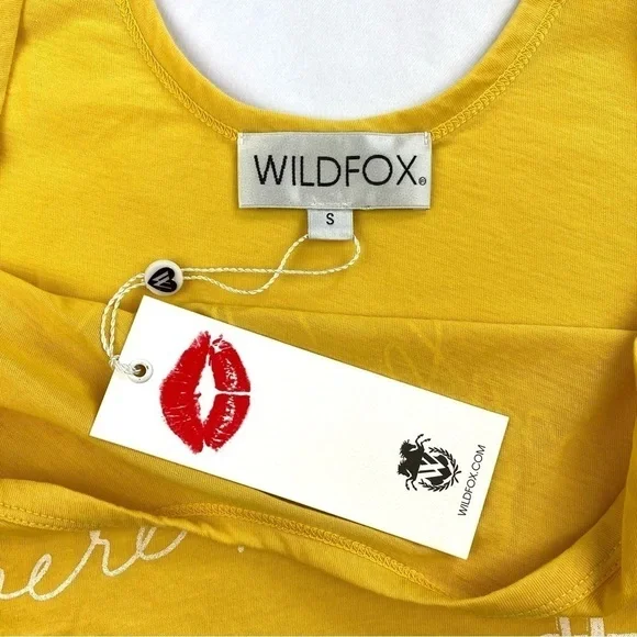 WILDFOX Wish You Were Here Lyla Tank in Pigment Mimosa Size Small (NWT) - Picture 6 of 11
